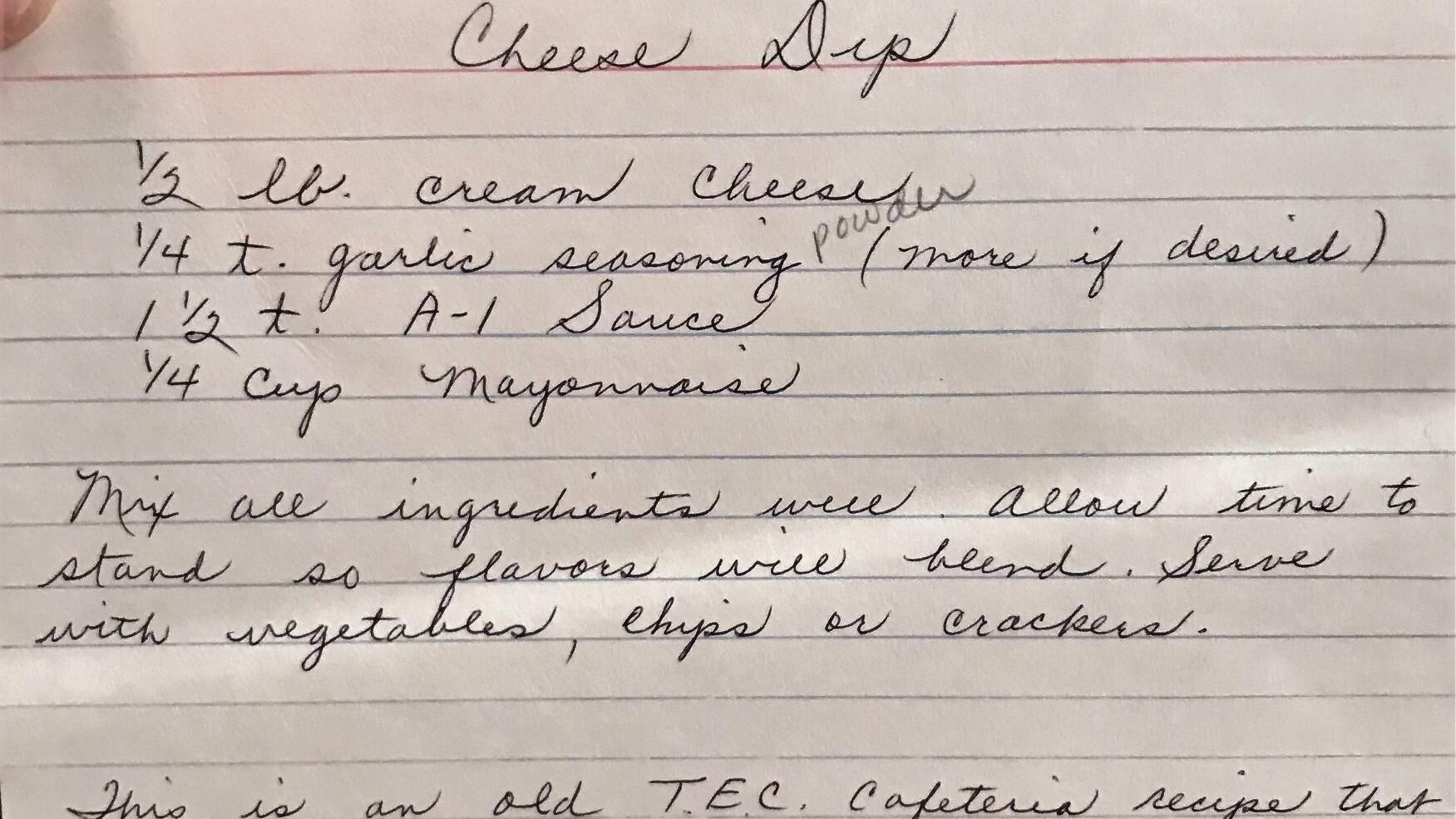 Update: Eastman Dip "Original Recipe," plus another recipe TEC coworkers shared in the late 1960s